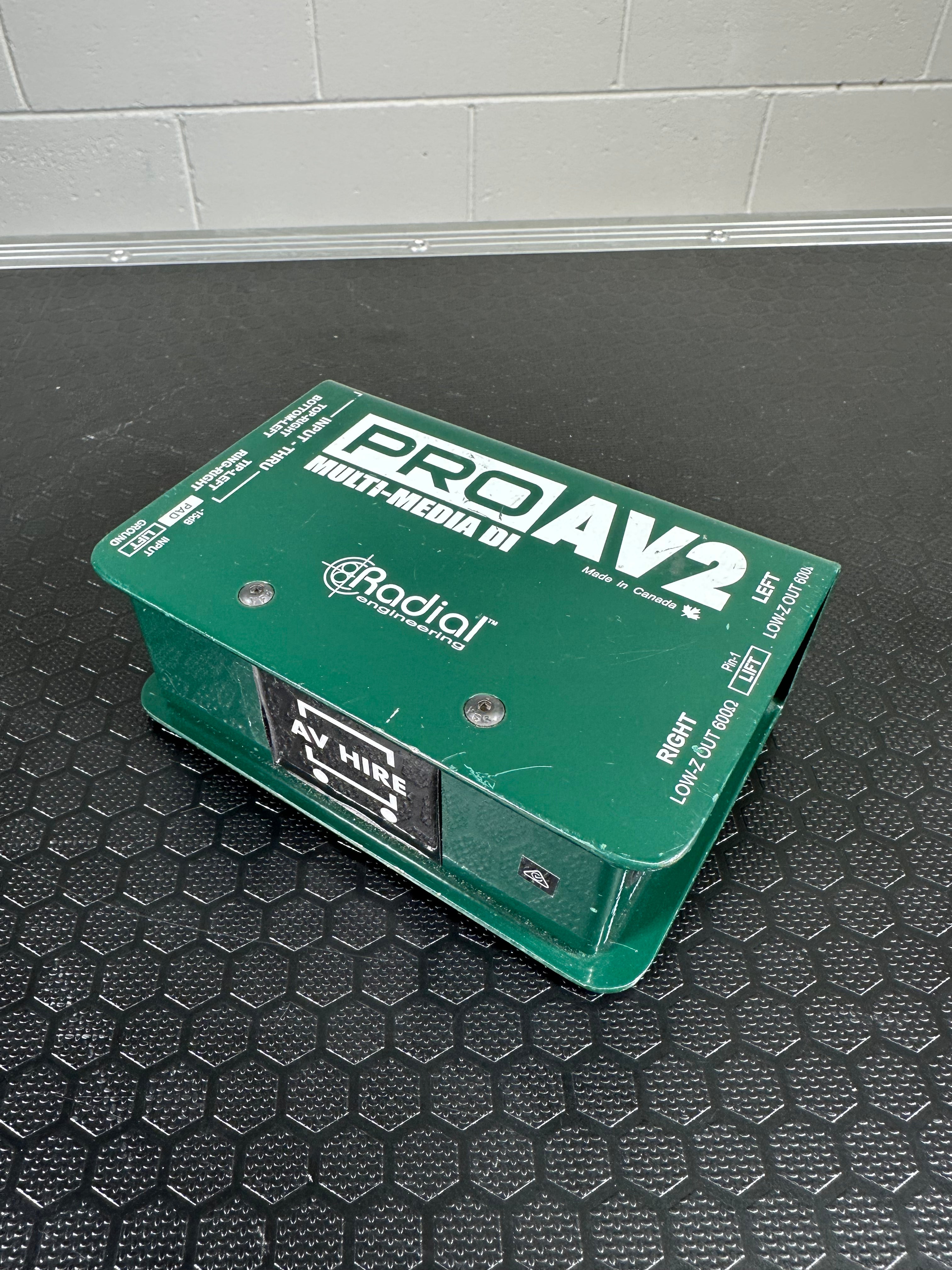 Radial PROAV2 Passive Stereo Multimedia DI Box