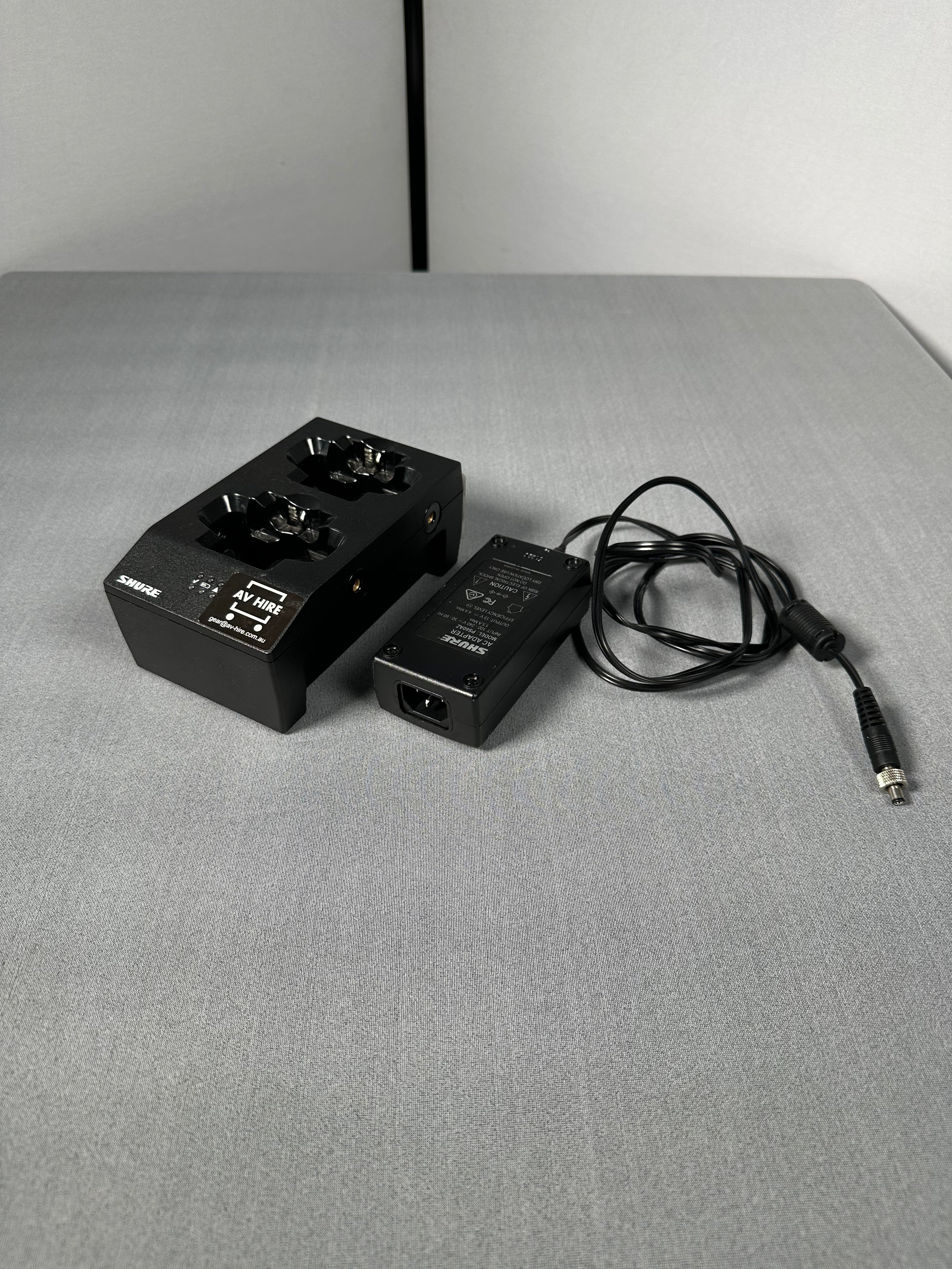 Shure SBC200 Dual Slot Radio Mic  / Battery Charger with PS60 Power Supply