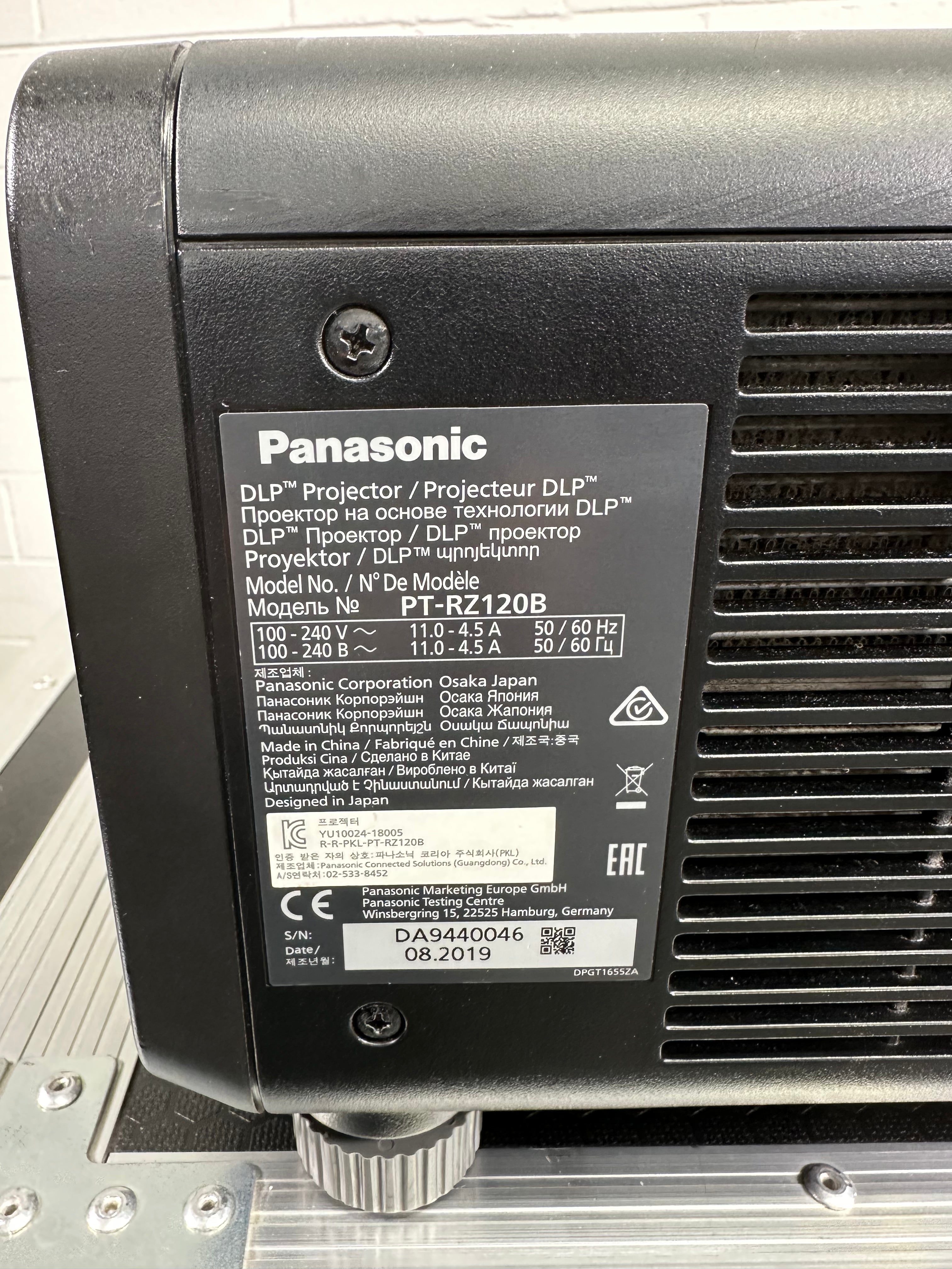 Panasonic PT-RZ120B DLP 12K Laser Projector