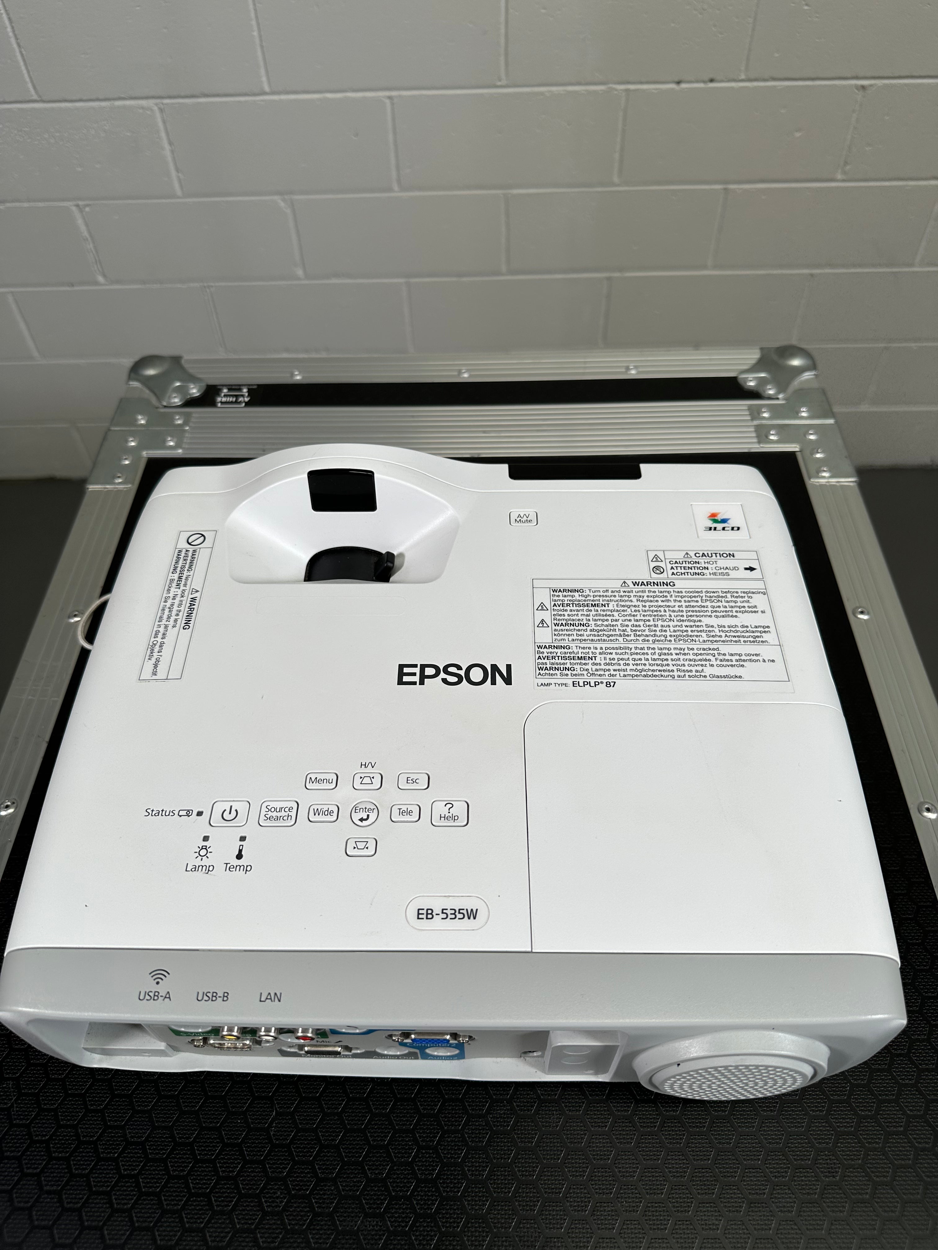 Epson EB-535W Ultra Short Throw 3 Chip LCD 3.4K Projector